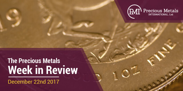 The Precious Metals Week in Review - December 22, 2017