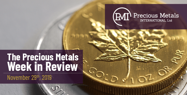 The Precious Metals Week in Review - November 29th, 2019.