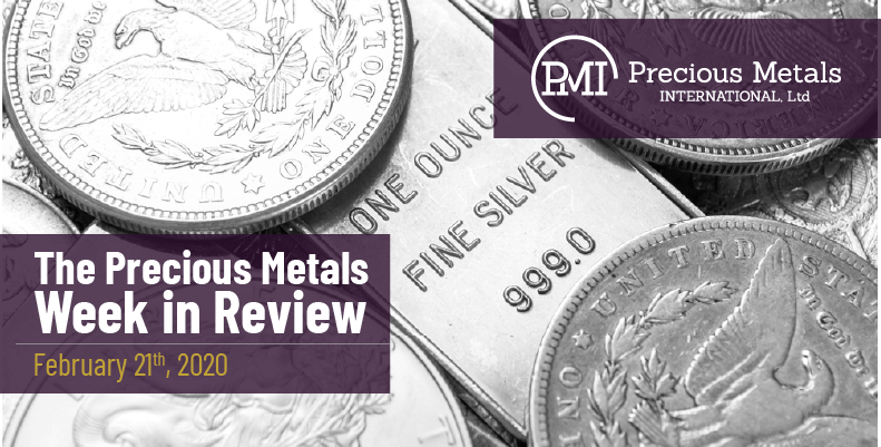 The Precious Metals Week in Review - February 21st, 2020.