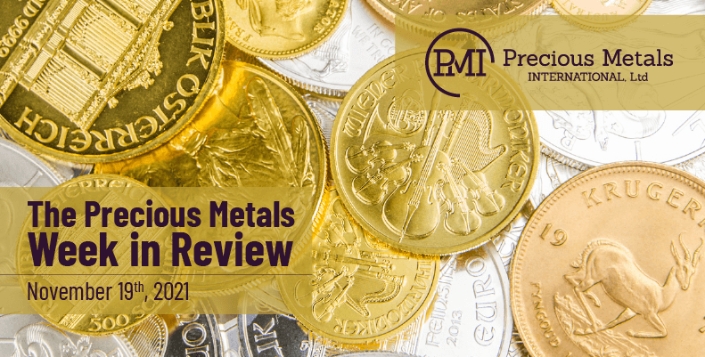 The Precious Metals Week in Review – November 19th, 2021