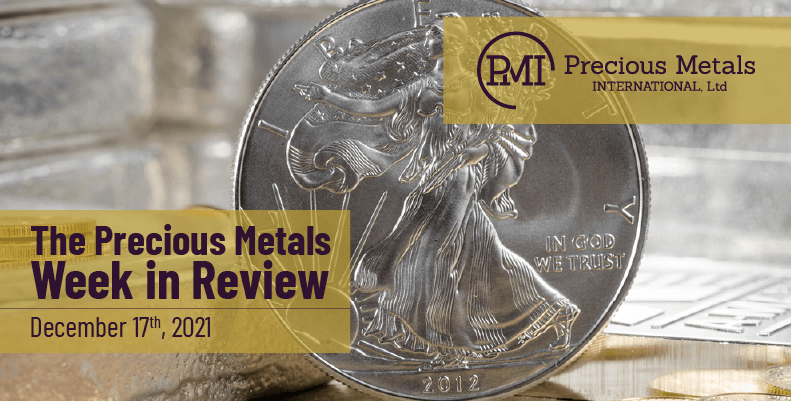 The Precious Metals Week in Review – December 17th, 2021