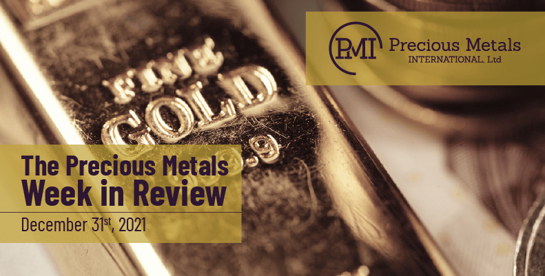 The Precious Metals Week in Review – December 31st, 2021