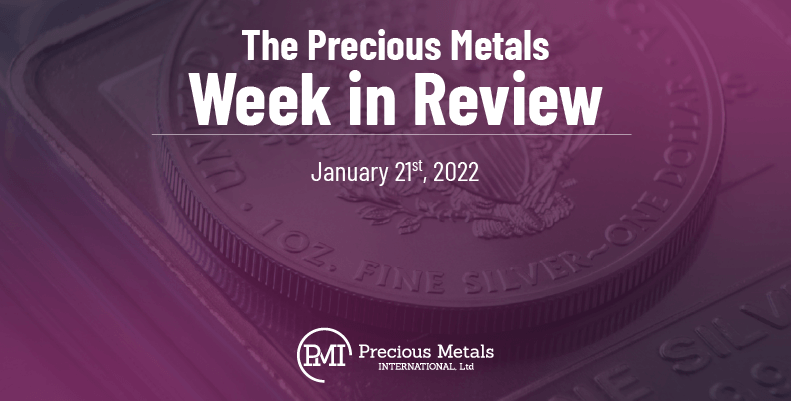 The Precious Metals Week in Review – January 21st, 2022