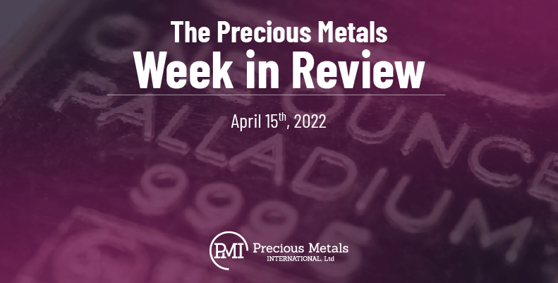 The Precious Metals Week in Review – April 15th, 2022