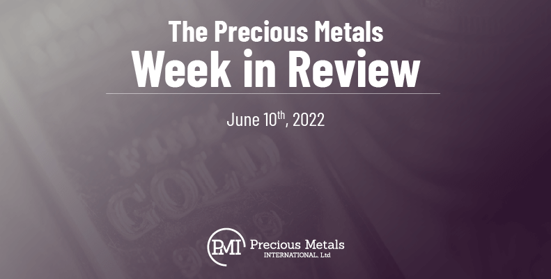 The Precious Metals Week in Review – June 10th, 2022.