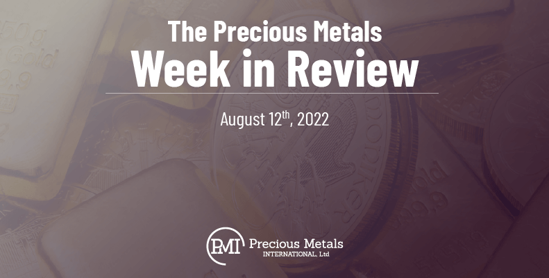 The Precious Metals Week in Review – August 12th, 2022