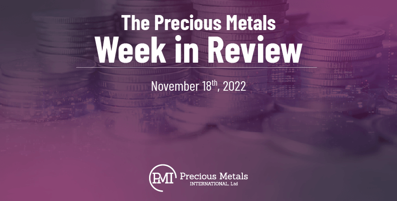 The Precious Metals Week in Review – November 18th, 2022