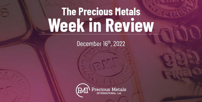The Precious Metals Week in Review – December 16th, 2022