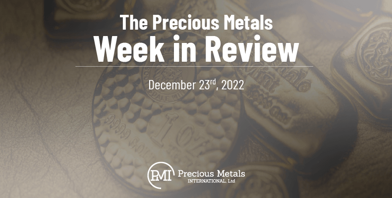 The Precious Metals Week in Review – December 23rd, 2022