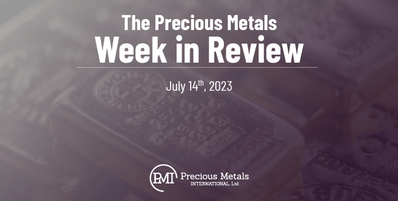 The Precious Metals Week in Review – July 14th, 2023.