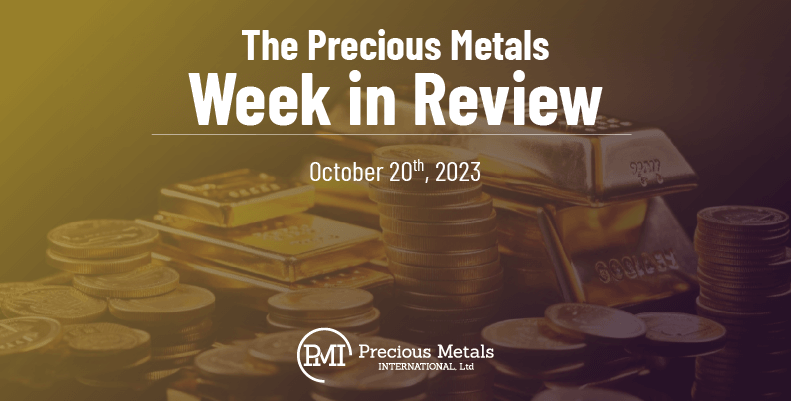 The Precious Metals Week in Review – October 20th, 2023.
