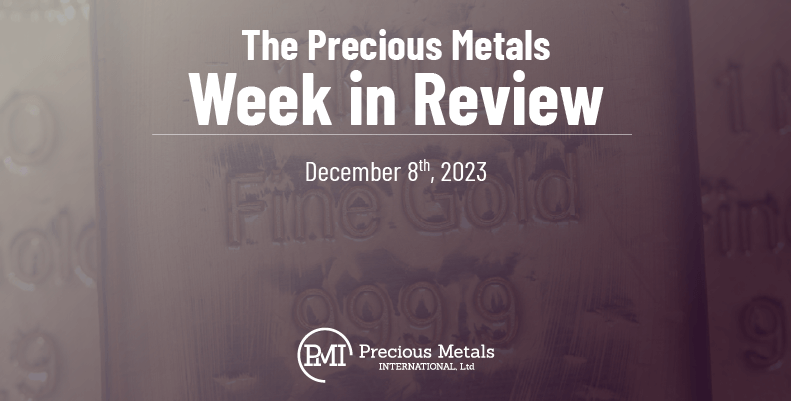 The Precious Metals Week in Review – December 8th, 2023.