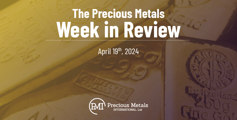 The Precious Metals Week in Review – April 19th, 2024.