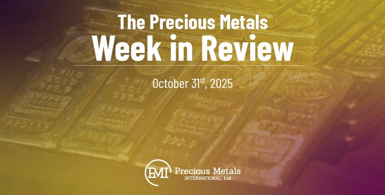 The Precious Metals Week in Review – October 31st, 2025.