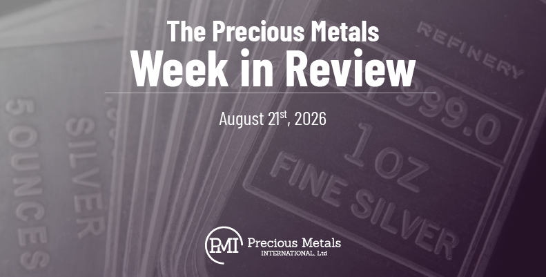 The Precious Metals Week in Review – August 21st, 2026.
